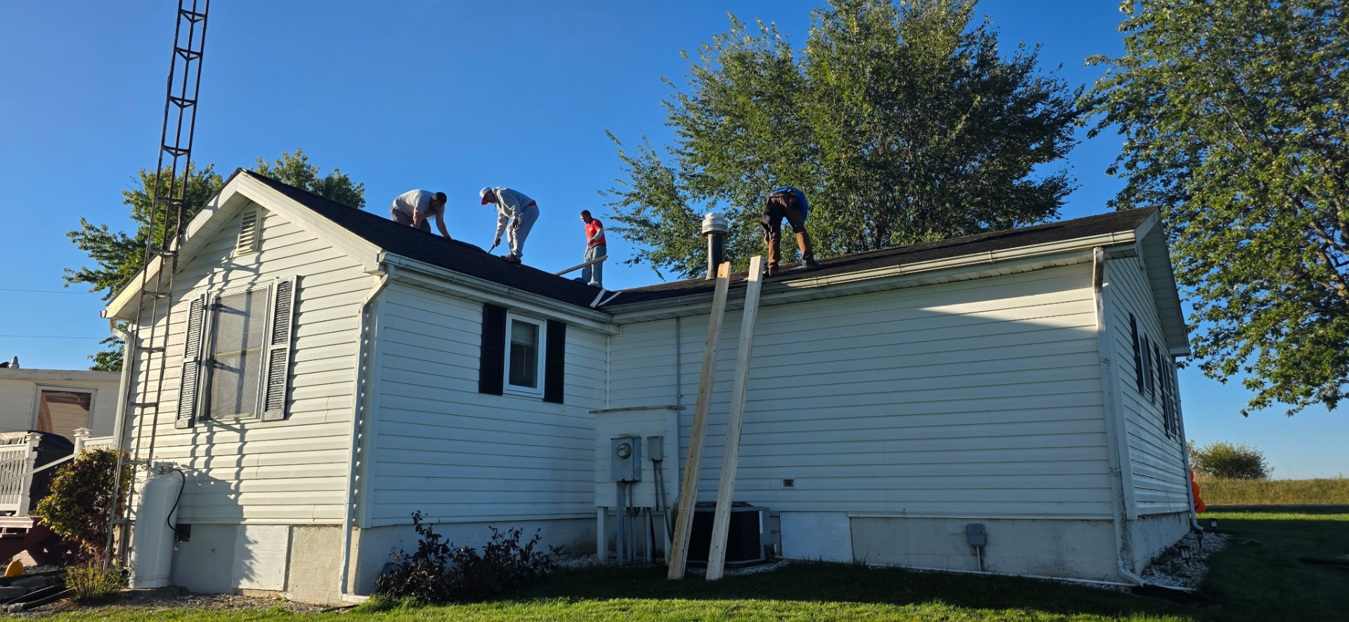 Crew Tear-Off In Progress — Fayette County